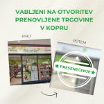 Velika otvoritev prenovljene trgovine Biostile Koper