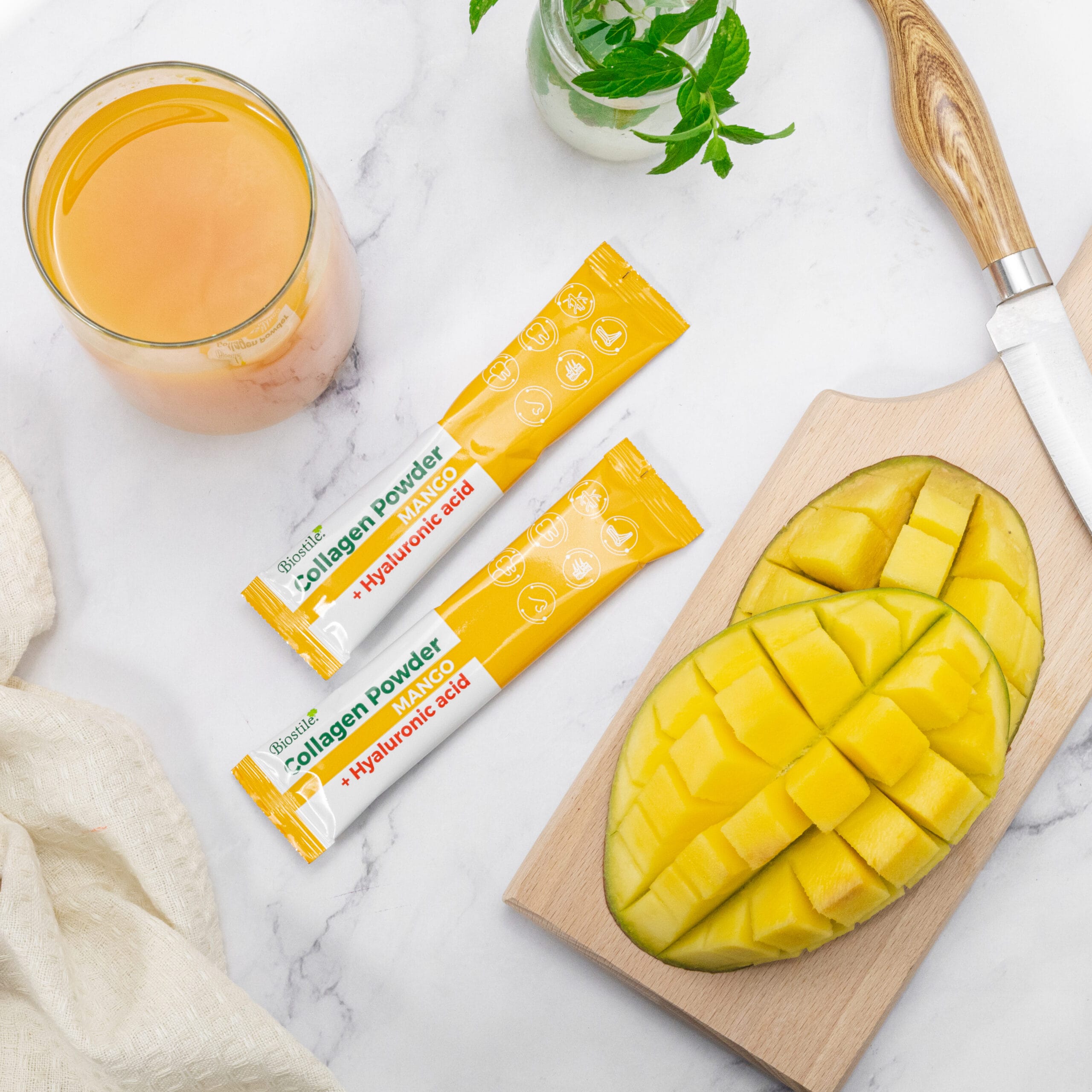 Collagen Powder Blend + Hyaluronic acid, 30 vrečk