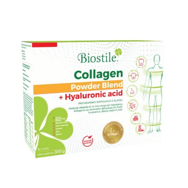 Collagen Powder Blend + Hyaluronic acid, 30 vrečk