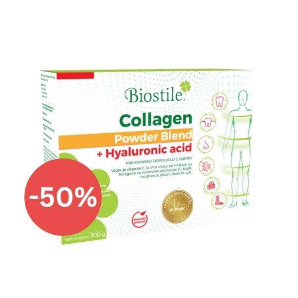 Collagen Powder Blend + Hyaluronic acid, 30 vrečk