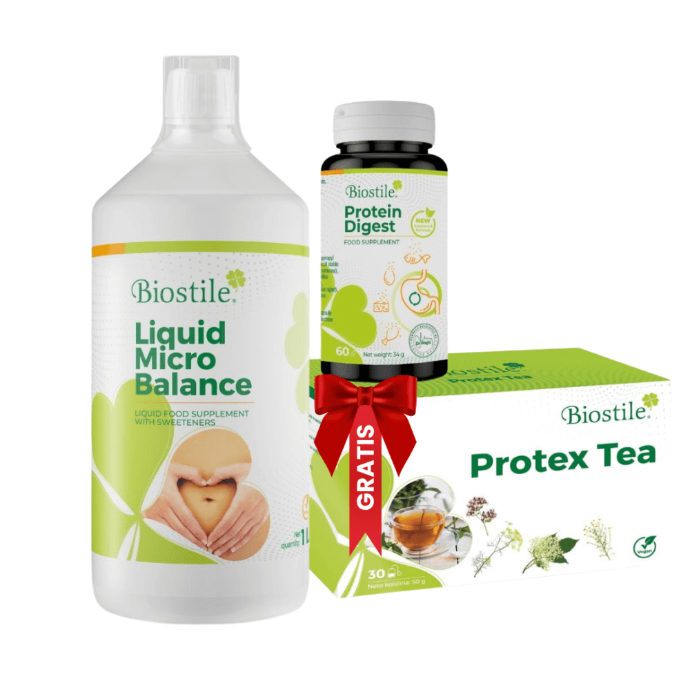 Liquid Micro Balance + Protein Digest + DARILO Protex čaj