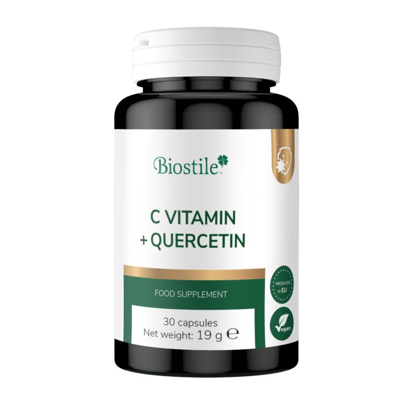C vitamin + Quercetin, 60 kapsul