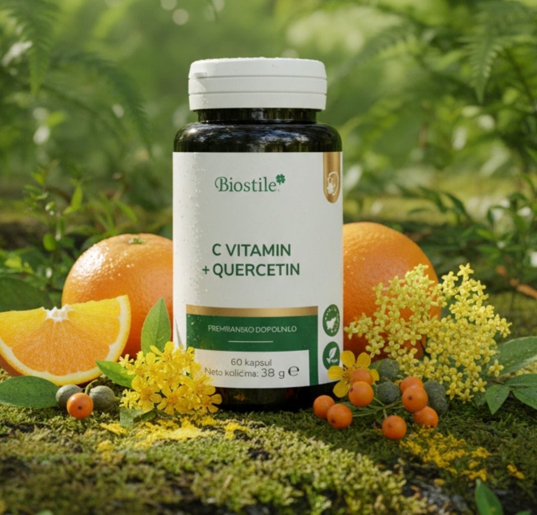 C vitamin + Quercetin, 60 kapsul