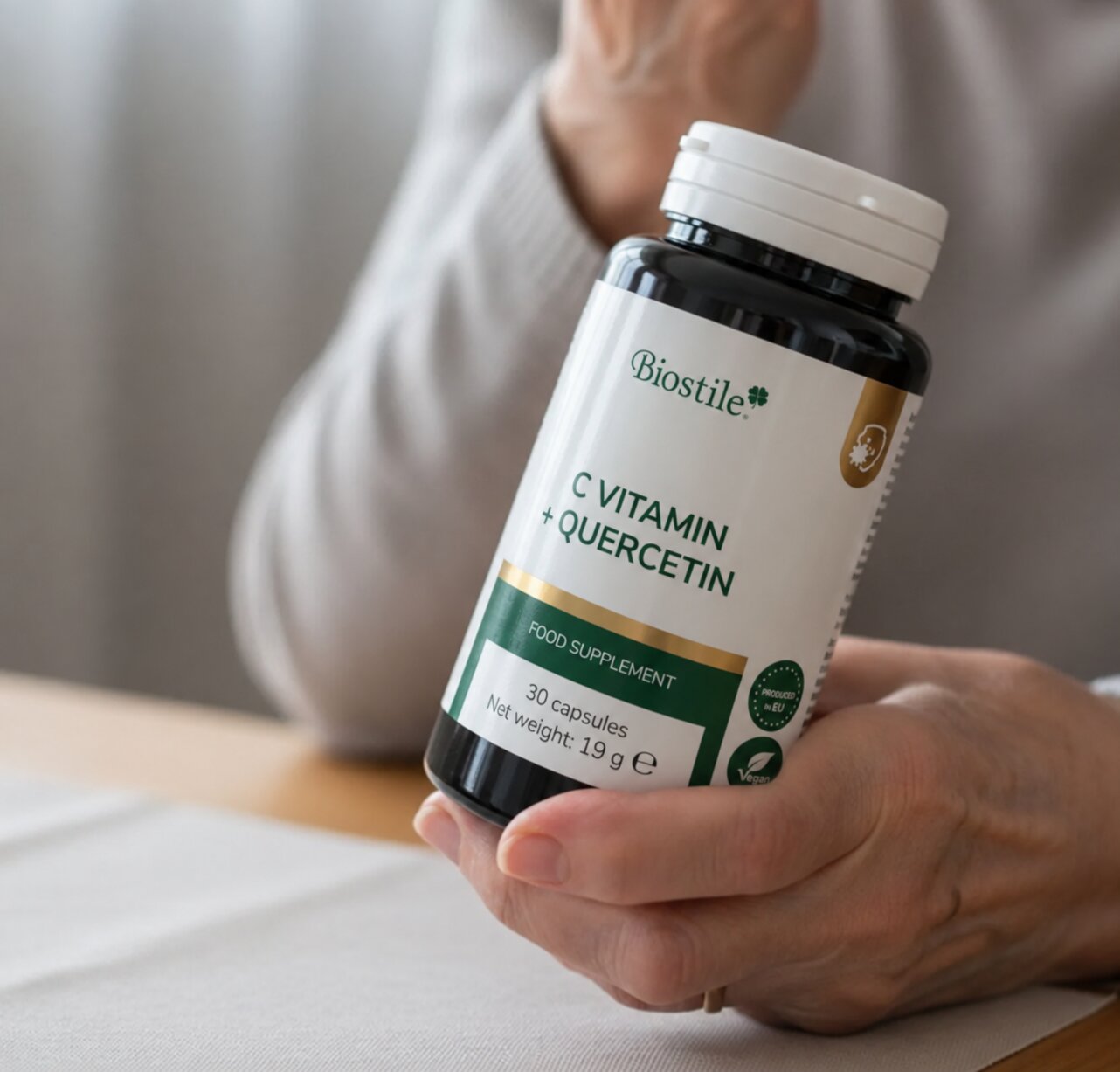 C vitamin + Quercetin, 60 kapsul