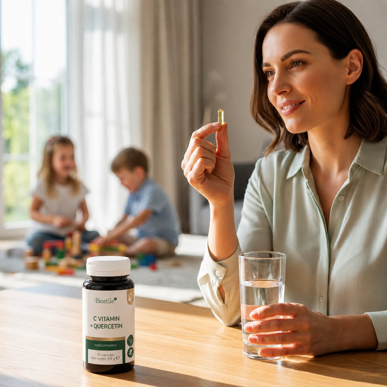 C vitamin + Quercetin, 60 kapsul