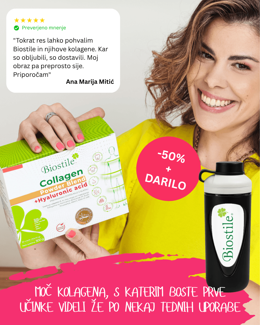 Brand: Collagen s hialuronsko kislino + darilo shaker - Mladosten videz - LP 1