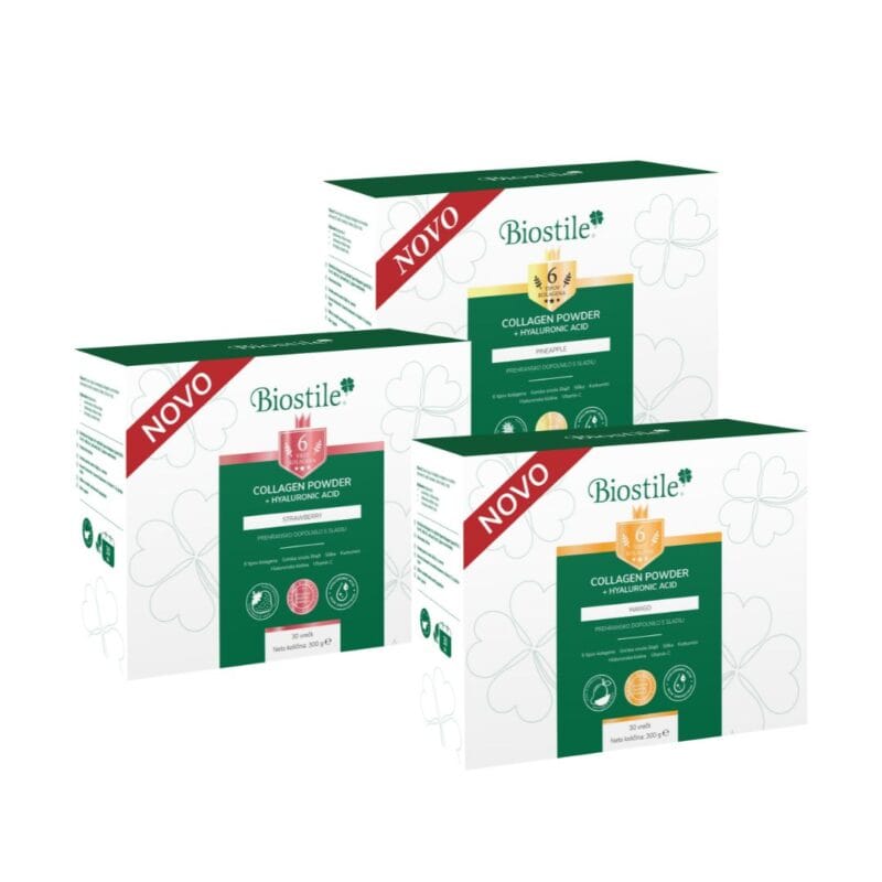 Collagen Powder + Hyaluronic acid, 30 vrečk