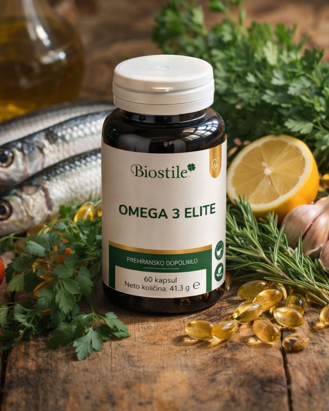Omega 3 Elite, 30 kapsul (darilo)