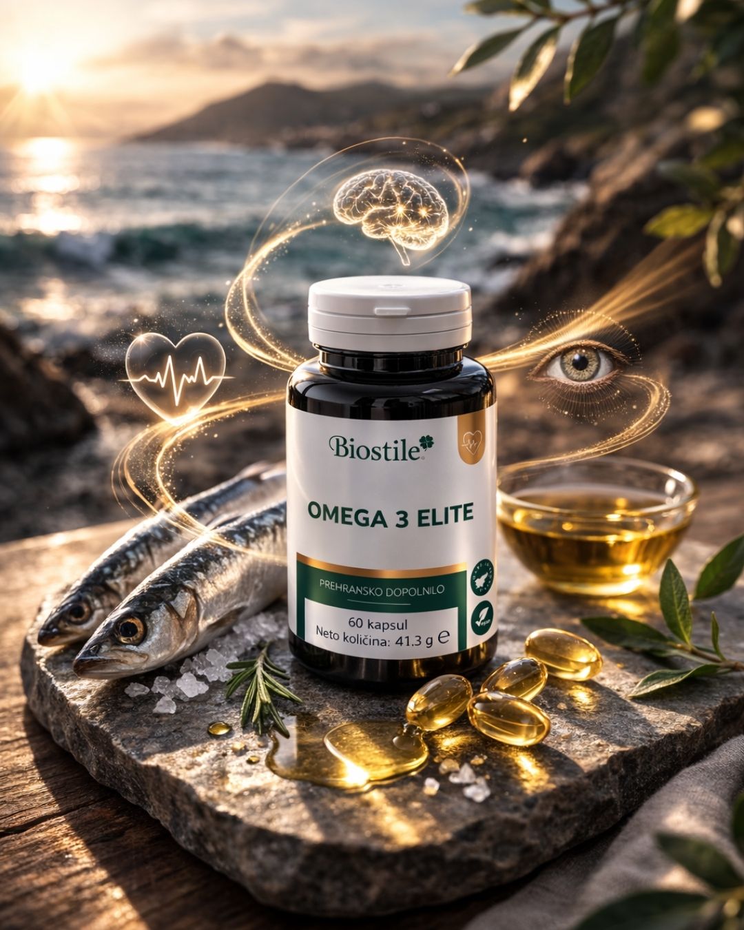 Omega 3 Elite, 30 kapsul (darilo)